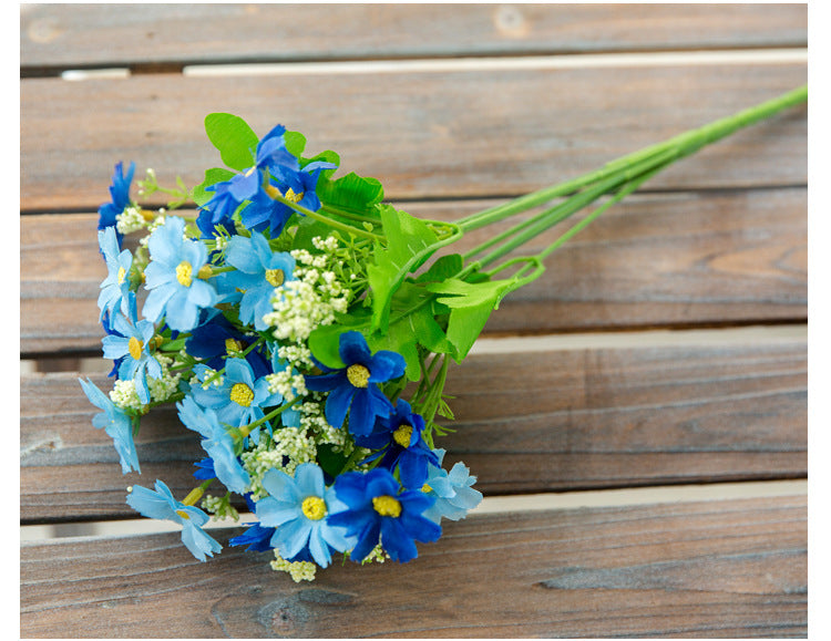 Clearance Bulk Daisy Bush Shrubs Silk Flowers Plants for Outdoors and Indoors Wholesale