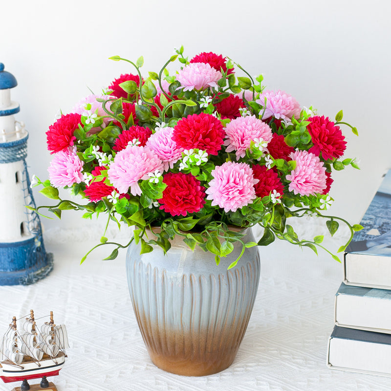 Bulk Exclusive 8 Bundles Chrysanthemum Flowers Bush for Outdoors Mum Fall Plants UV Resistant Wholesale