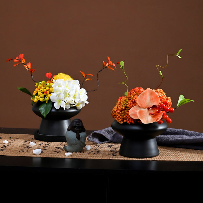 Bulk 9.8" Luxury Classic Flower Bouquet - Ceramic Vase for Restaurant & Bar Wholesale