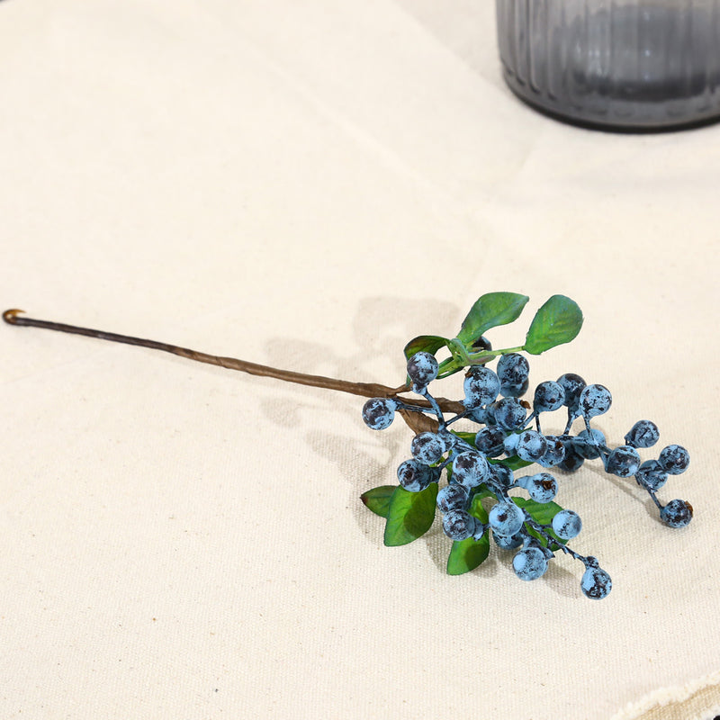 Red Artificial Berry Stem, 9" Plastic Christmas Berries, Perfect for Holiday Decor, DIY Weddings, and Home Styling