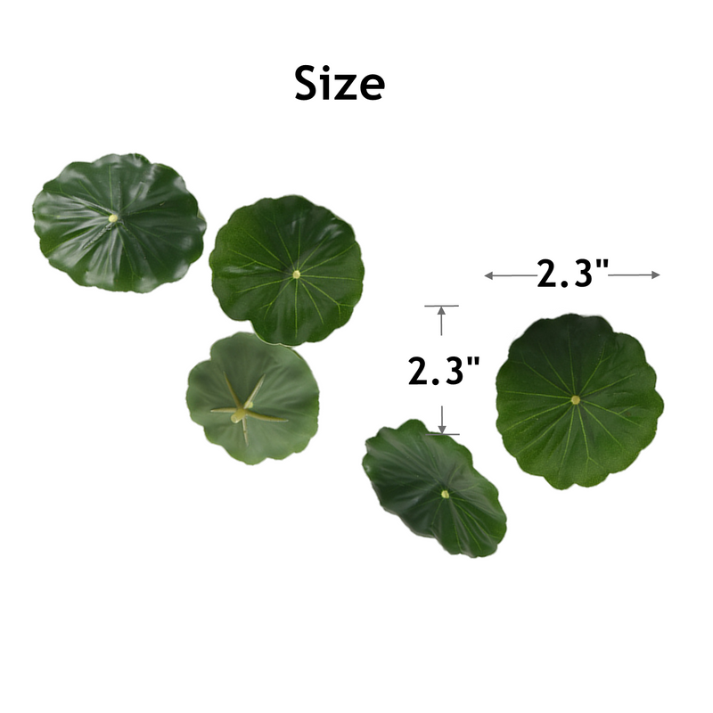 Bulk 100Pcs 2.3" Mini Lotus Leaves for Aquarium Landscaping Cake Presentation & Packaging Wholesale