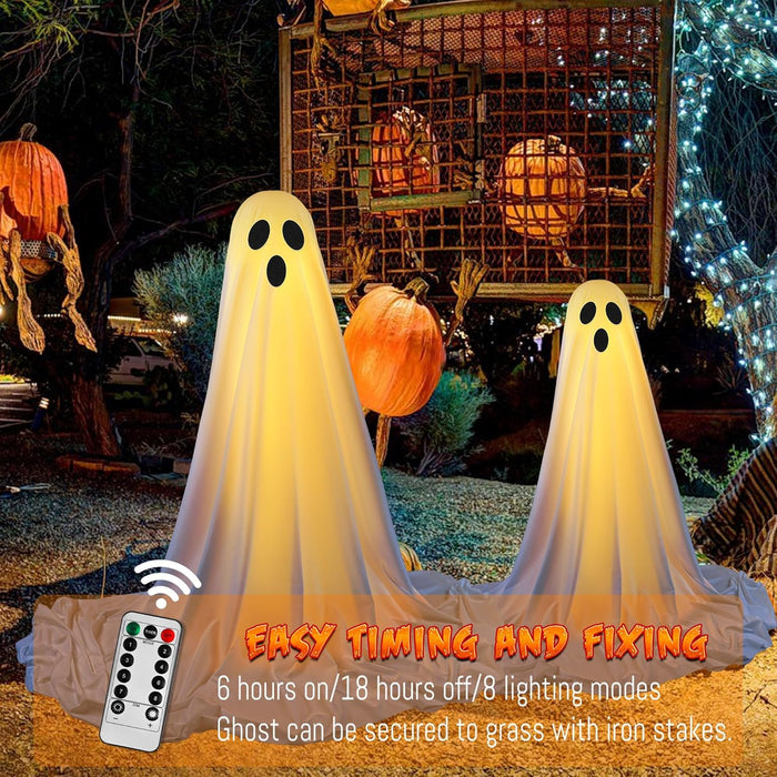 Bulk Extra Tall Adjustable Spooky Ghost Decor Halloween Light Decor Wholesale