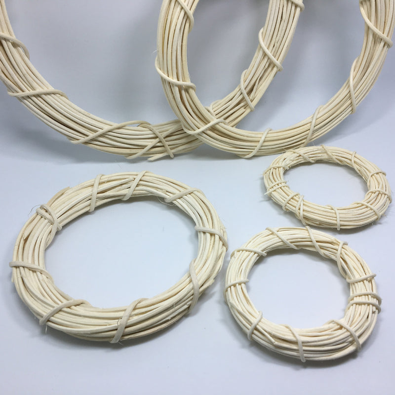 Bulk 2 Pack DIY Crafts Rattan Colorful Wreaths Frame Wholesale