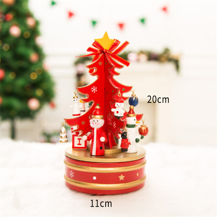 Boîte à musique en vracDécorations de boîte à musique pour arbre de Noël pour décoration de table de Noël en gros