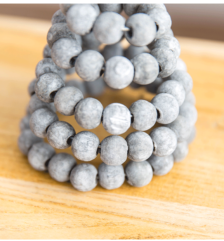 Décoration de table pour sapin de Noël en perles de bois en vrac pour décorations de Noël en gros 