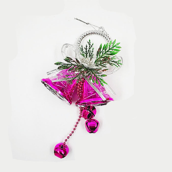 Bulk 2.3" Double Bell  Pendant Ornaments for Xmas Tree Decor Wholesale