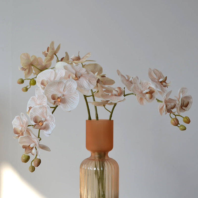 Bulk Exclusive Color 9 Heads Orchid Real Touch Artificial Flower