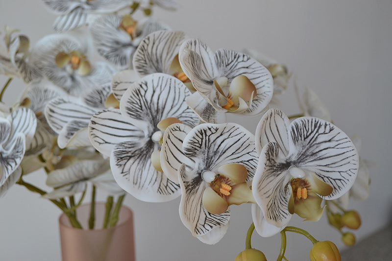 Bulk Exclusive Color 9 Heads Orchid Real Touch Artificial Flower