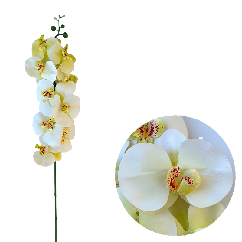 Bulk 50pcs 48 Colors 9 Heads Phalaenopsis Orchid Real Touch Flowers Stems Wholesale