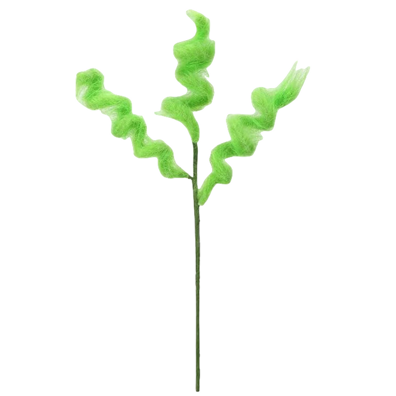 Lot de 10 décorations de Noël en fourrure verte en vrac