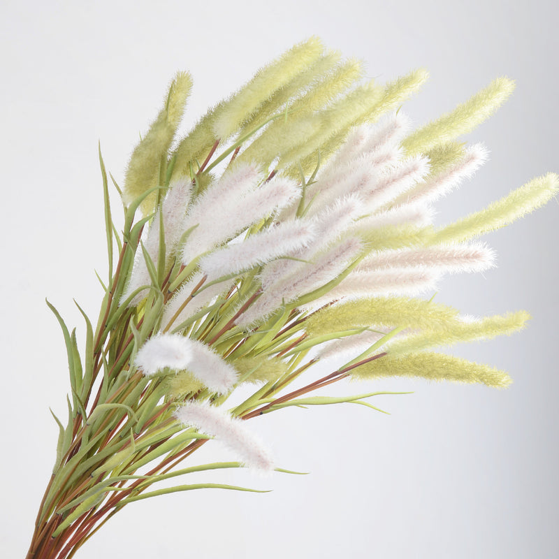 Queues de lapin en vrac de 34 pouces, tiges de pulvérisation d'herbe de queue de chien, branches de plantes artificielles en gros