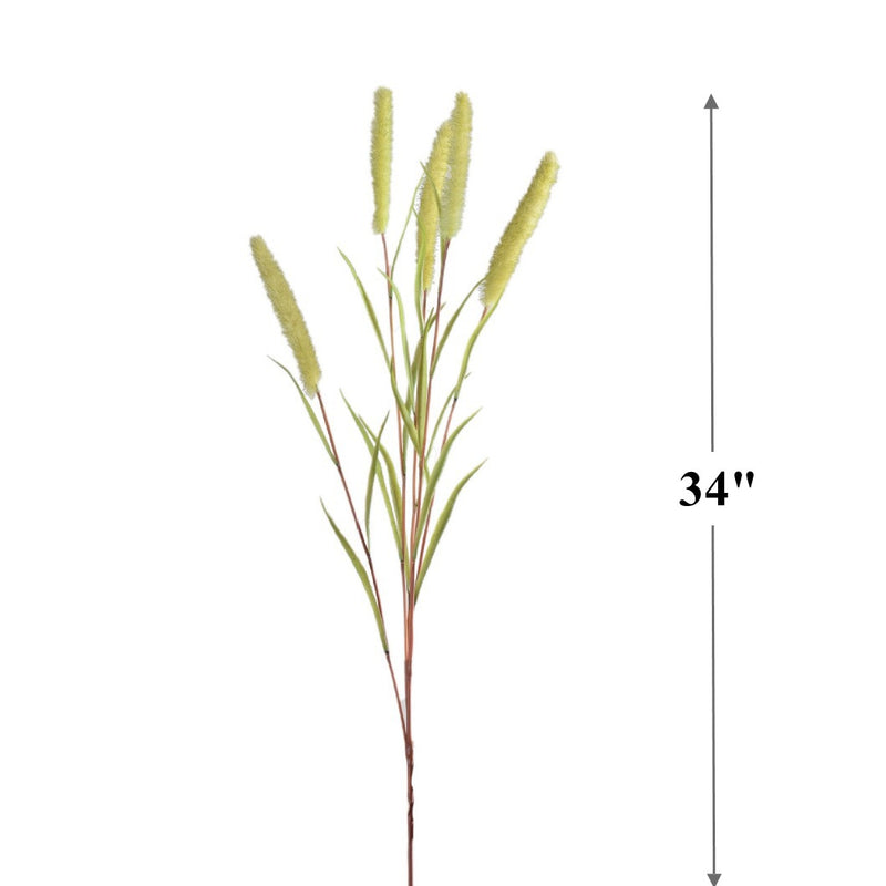 Queues de lapin en vrac de 34 pouces, tiges de pulvérisation d'herbe de queue de chien, branches de plantes artificielles en gros