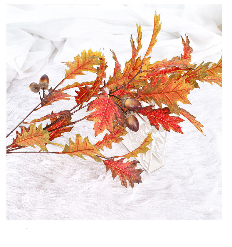 Lot de 15 branches de glands extra longues de 37 pouces, tiges artificielles d'hiver en gros