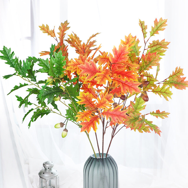 Lot de 15 branches de glands extra longues de 37 pouces, tiges artificielles d'hiver en gros