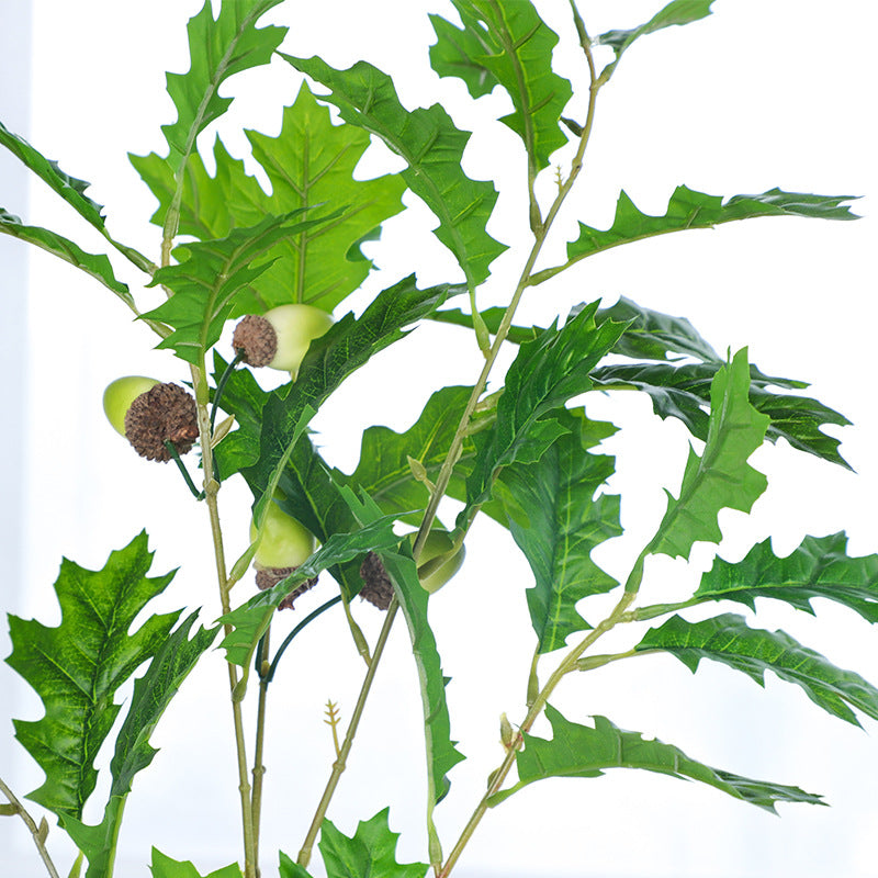 Lot de 15 branches de glands extra longues de 37 pouces, tiges artificielles d'hiver en gros