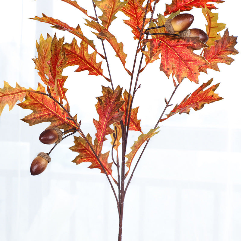 Lot de 15 branches de glands extra longues de 37 pouces, tiges artificielles d'hiver en gros