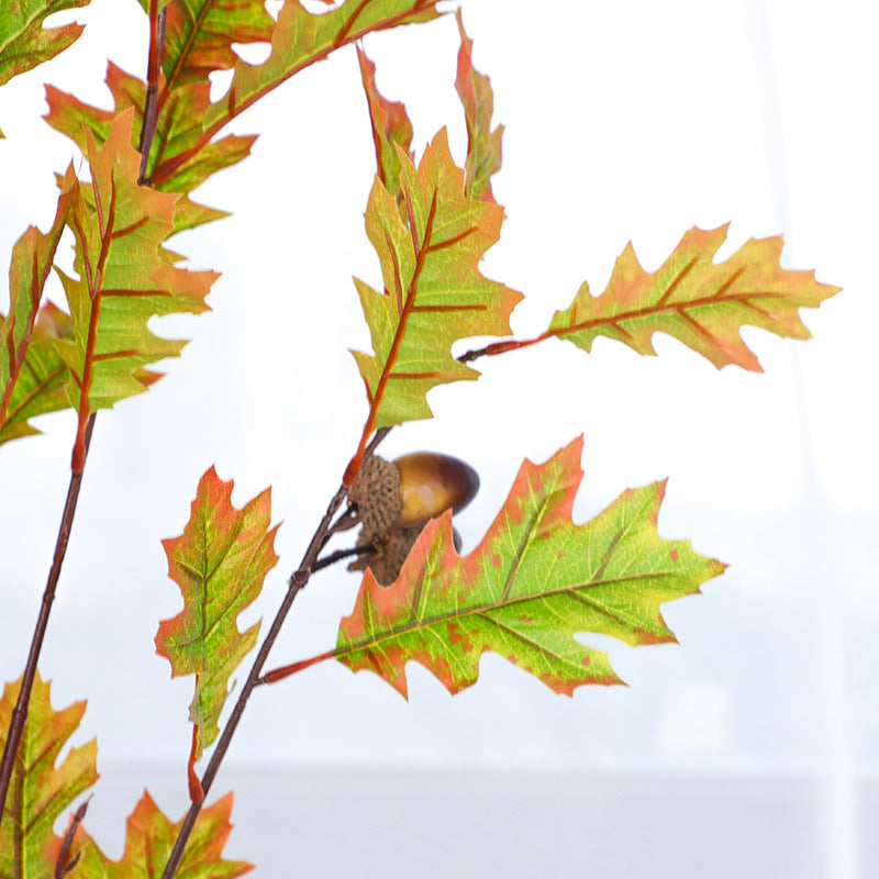 Lot de 15 branches de glands extra longues de 37 pouces, tiges artificielles d'hiver en gros