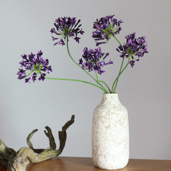 Bulk 26" Agapanthus Africanus Stems Faux African lily Fall Flowers Fall Decorations Wholesale