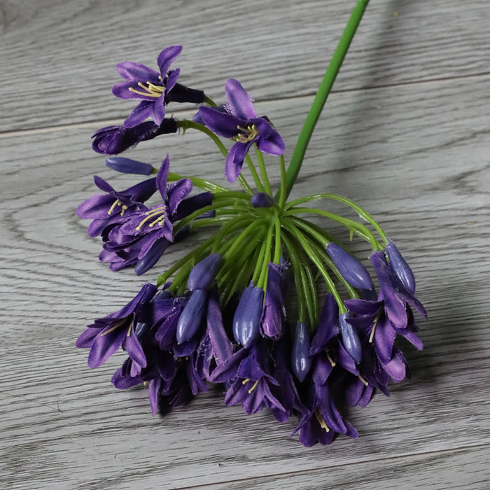 Bulk 26" Agapanthus Africanus Stems Faux African lily Fall Flowers Fall Decorations Wholesale