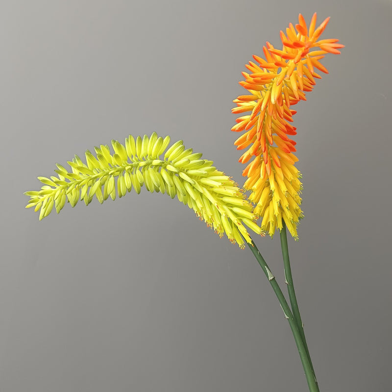 Tiges de fleurs d'aloès extra longues en vrac de 35 pouces, décoration d'automne au toucher réaliste, vente en gros 