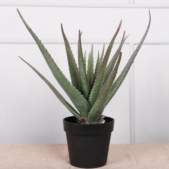 Bulk Artificial Green Potted Aloe Vera Plants Real Touch for Home Indoor Garden Table Bedroom Shelf Office Decor Wholesale