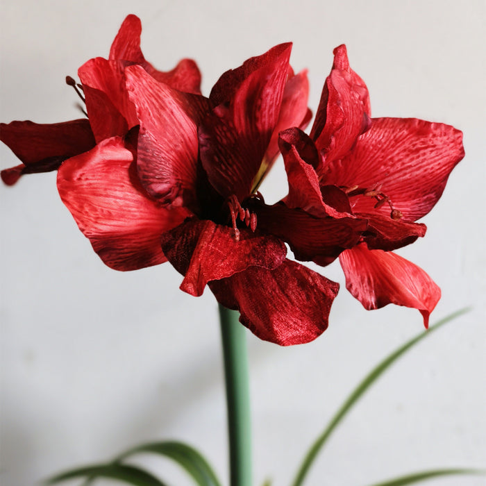 Bulk Exclusive Amaryllis Silk Flower Arrangement Wholesale