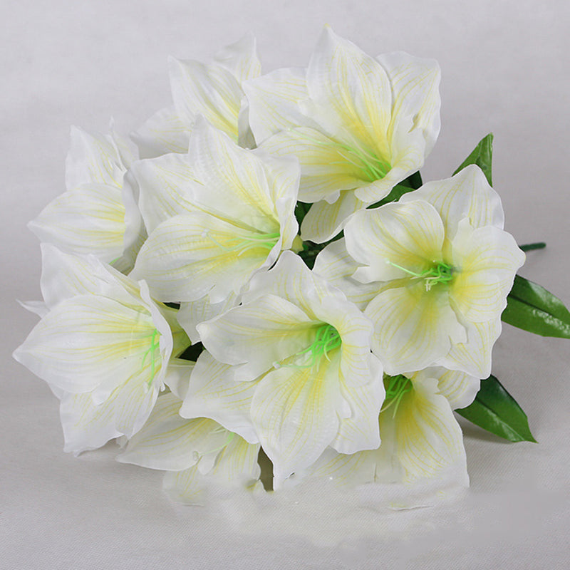 Fleurs artificielles d'amaryllis en vrac pour décoration de jardin de cimetière de Noël en extérieur