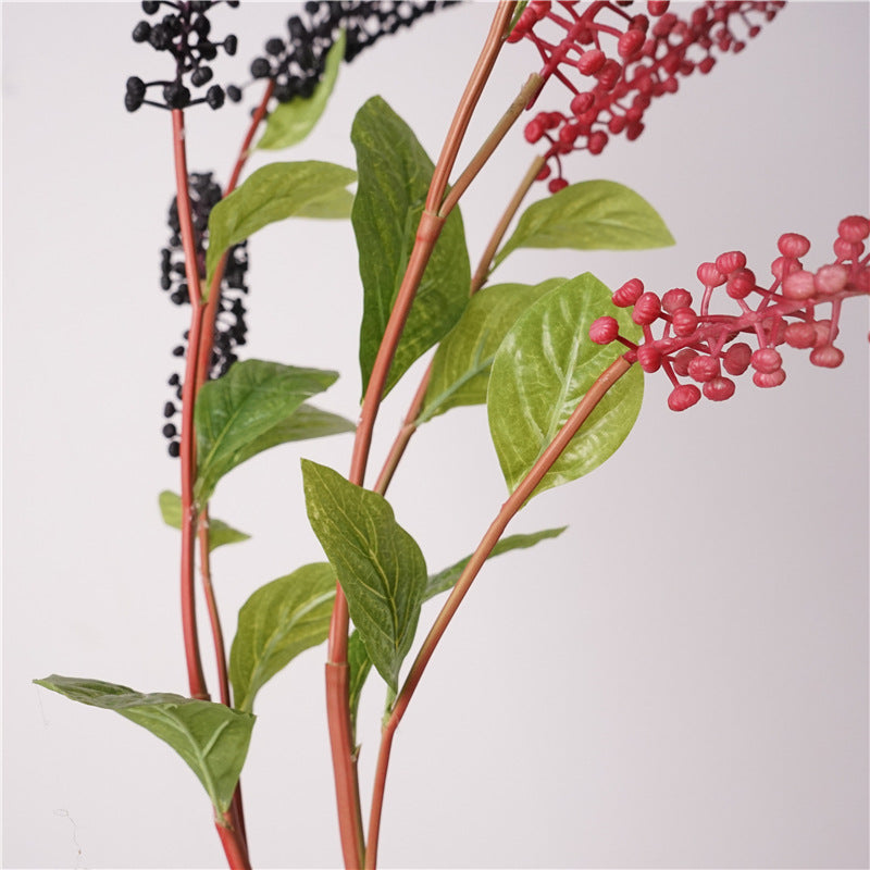 Bulk American Pokeweed Branches - 37" Tall Natural Fall & Winter Stems for Wedding Centerpieces and Home Decor Wholesale