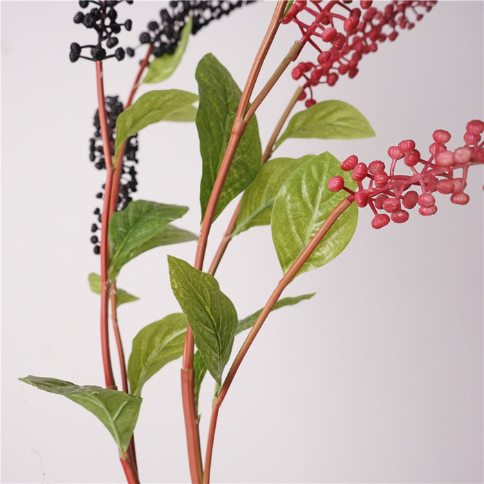 Bulk American Pokeweed Branches - 37" Tall Natural Fall & Winter Stems for Wedding Centerpieces and Home Decor Wholesale