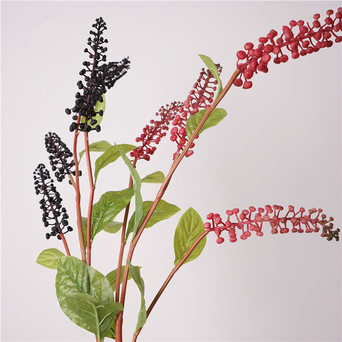 Bulk American Pokeweed Branches - 37" Tall Natural Fall & Winter Stems for Wedding Centerpieces and Home Decor Wholesale