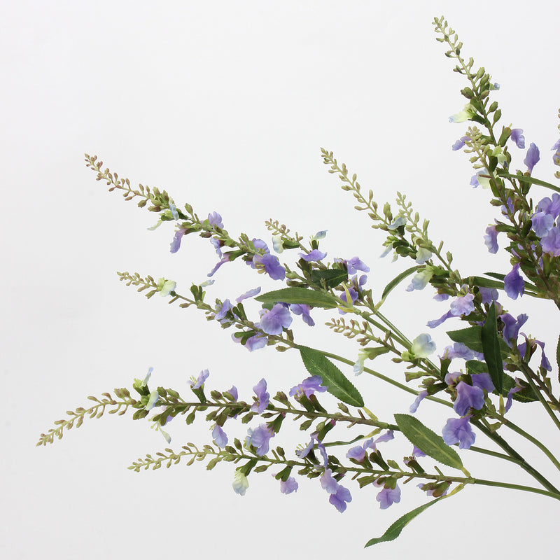 Tiges d'Angélonie en vrac de 26 pouces de hauteur, fleurs en soie violettes en gros 