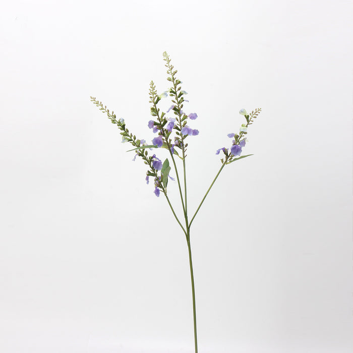 Bulk 26 inches Tall Angelonia Stems Spray Violet Purple Silk Flowers Wholesale