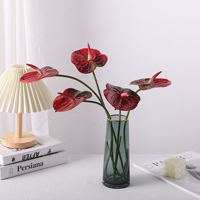anthurium wholesale Bulk 35 inches Tall Extra Long Anthurium Stems Real Touch Flowers Wholesale