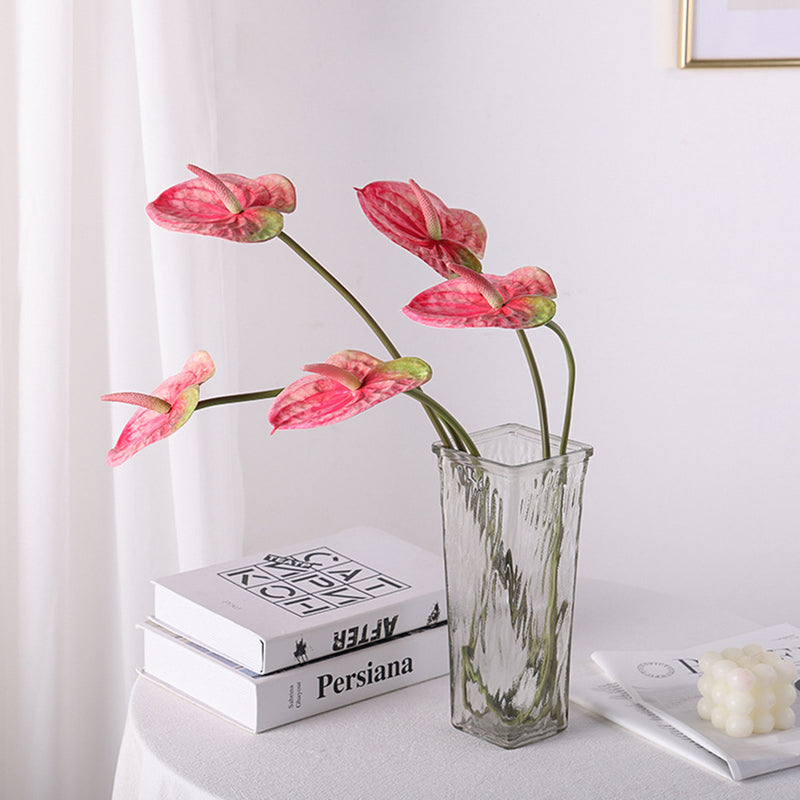 Bulk 35 inches Tall Extra Long Anthurium Stems Real Touch Flowers Wholesale