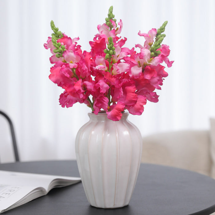 Bulk 16" Antirrhinum Stems Silk Flowers Artificial Flowers Pink Wholesale