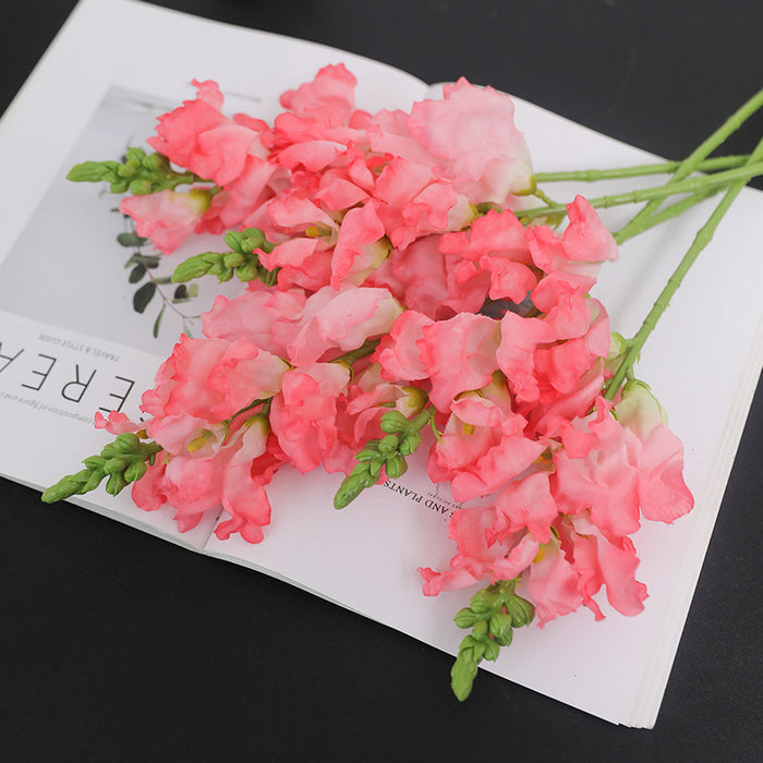 Bulk 16" Antirrhinum Stems Silk Flowers Artificial Flowers Pink Wholesale