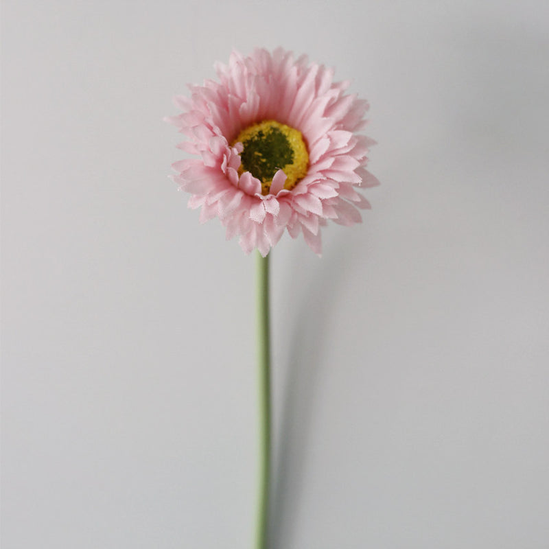 Lot de 10 tiges de marguerites africaines artificielles en vrac de 7,8 pouces, bouquet de fleurs de gerbera, arrangements floraux de table de printemps, vente en gros