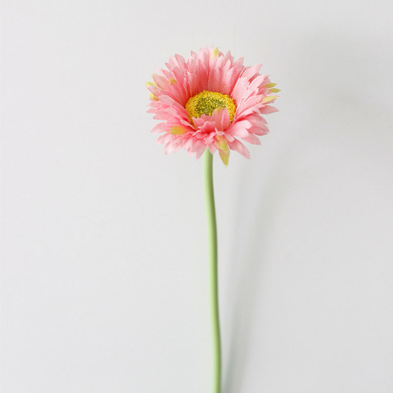 Lot de 10 tiges de marguerites africaines artificielles en vrac de 7,8 pouces, bouquet de fleurs de gerbera, arrangements floraux de table de printemps, vente en gros