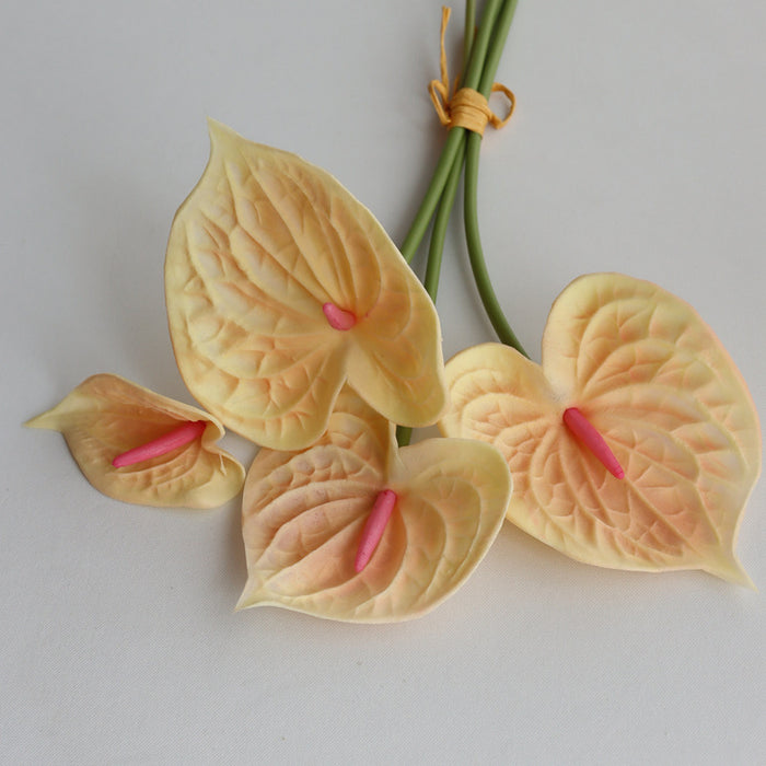 Bulk Anthurium Flowers Bouquet Real Touch Artificial Wholesale