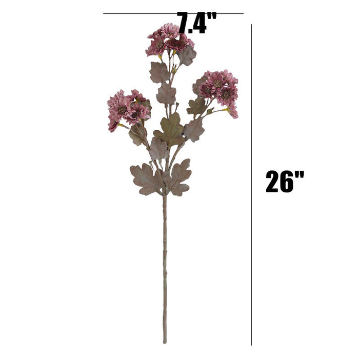 Bulk 26" Artificial Autumn Daisies Chamomile Stems Silk Flowers for Wedding Home Decor Wholesale