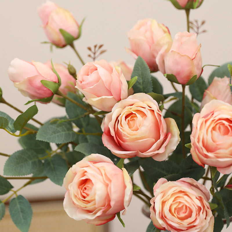 Bulk 26.4" Artificial Autumn Rose Stems Spray Realistic Fall Flowers for Fall Decor Thanksgiving Tabletop Wreath DIY Wholesale