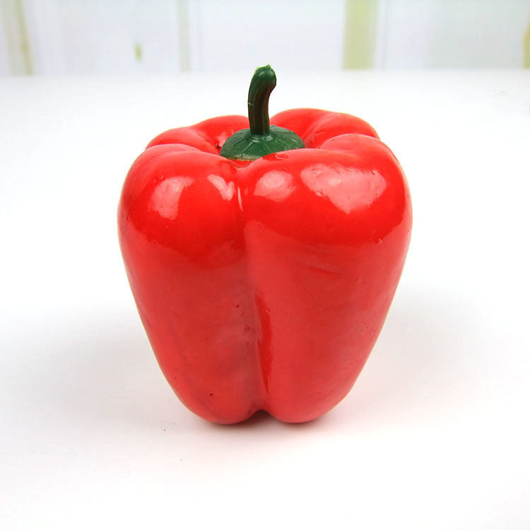 Bulk Artificial Bell Peppers Faux Vegetables for Decoration Home Wholesale