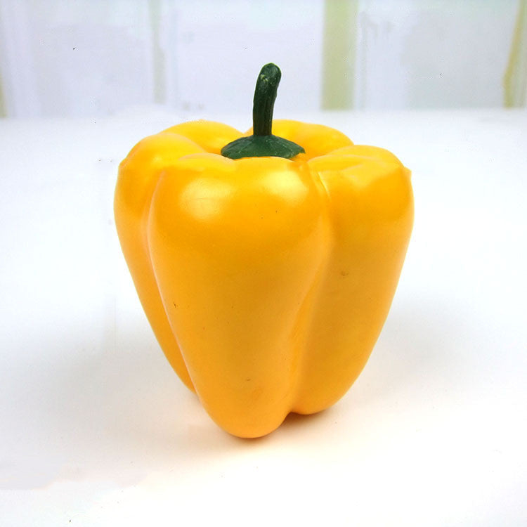 Bulk Artificial Bell Peppers Faux Vegetables for Decoration Home Wholesale