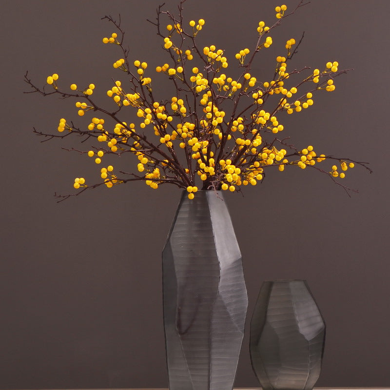 Lot de 12 bouquets de baies sacrées de 35 pouces pour grand vase, fleurs de naissance de décembre, vente en gros 