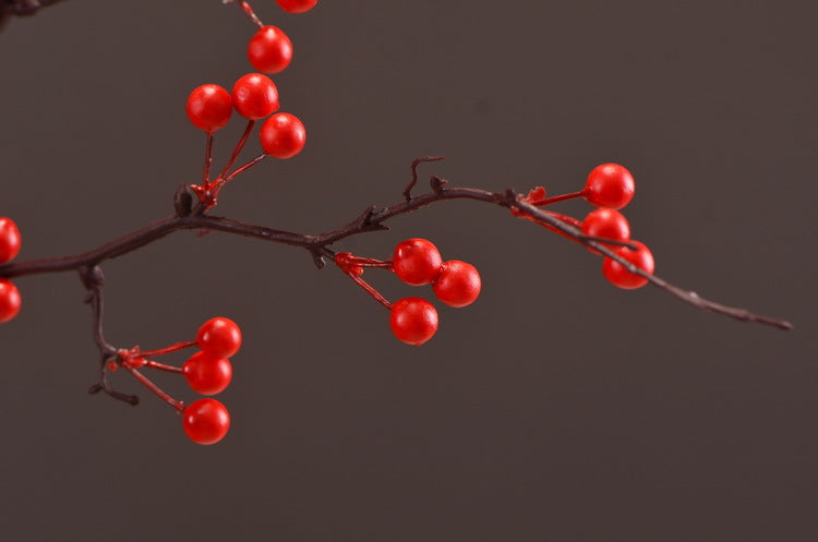 Lot de 12 bouquets de baies sacrées de 35 pouces pour grand vase, fleurs de naissance de décembre, vente en gros 