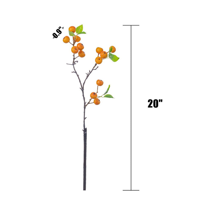 Bulk 20" Artificial Berry Stems - Fake Fall Berries for Autumn Home Decor, Thanksgiving, Wreaths & Fall Arrangements Wholesale