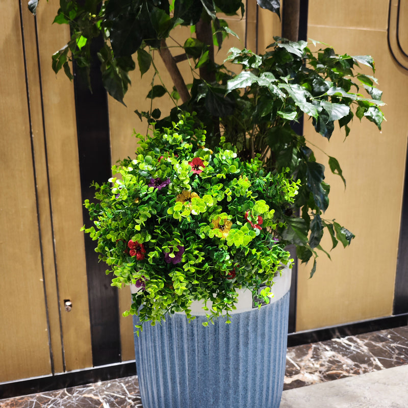 Bulk Exclusive 2pcs Artificial Boxwood Topiary Ball Flowers Bushes with Ground Spike Wholesale