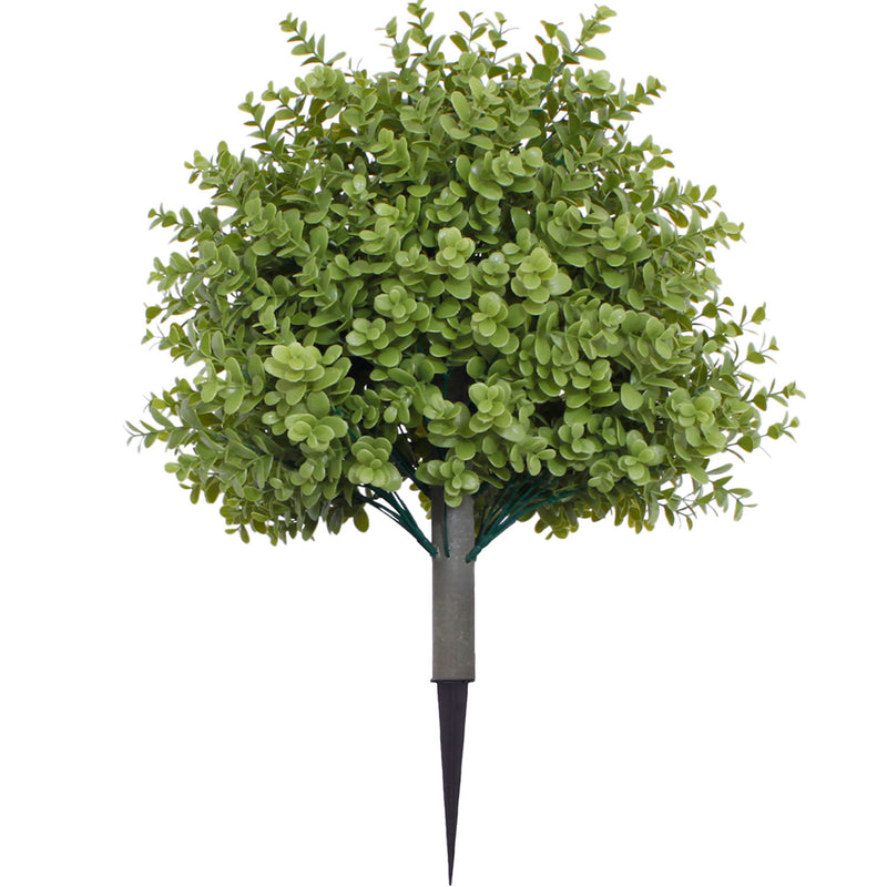 Bulk Artificial Topiary Outdoor Plants with Spike Bushes UV Resistant Fake Shrubs Wholesale