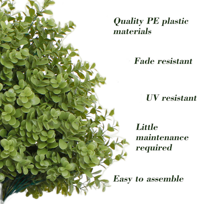 Bulk Artificial Topiary Outdoor Plants with Spike Bushes UV Resistant Fake Shrubs Wholesale