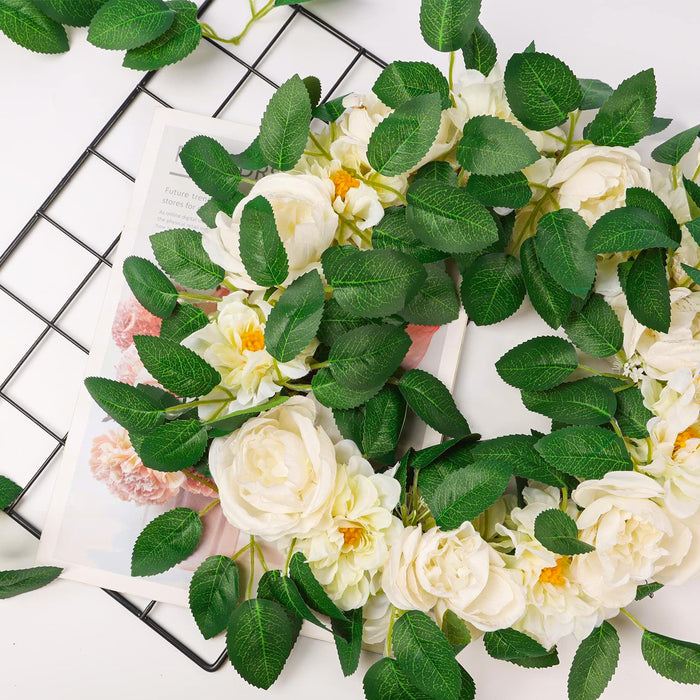 Clearance Bulk 40Pcs Artificial Rose Leaves Greenery for DIY Wedding Bouquets Centerpieces Floral Arrangement Wholesale